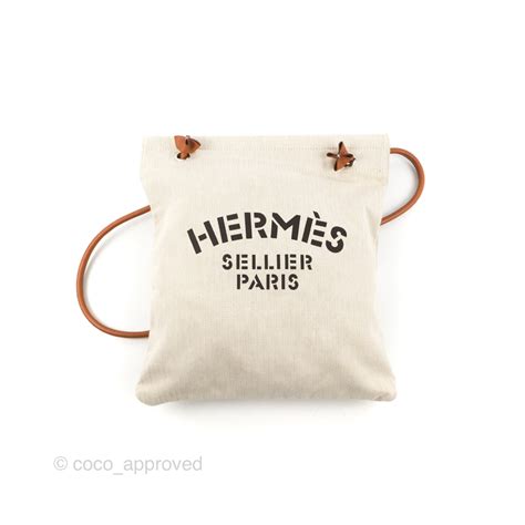 hermes aline canvas tote bag